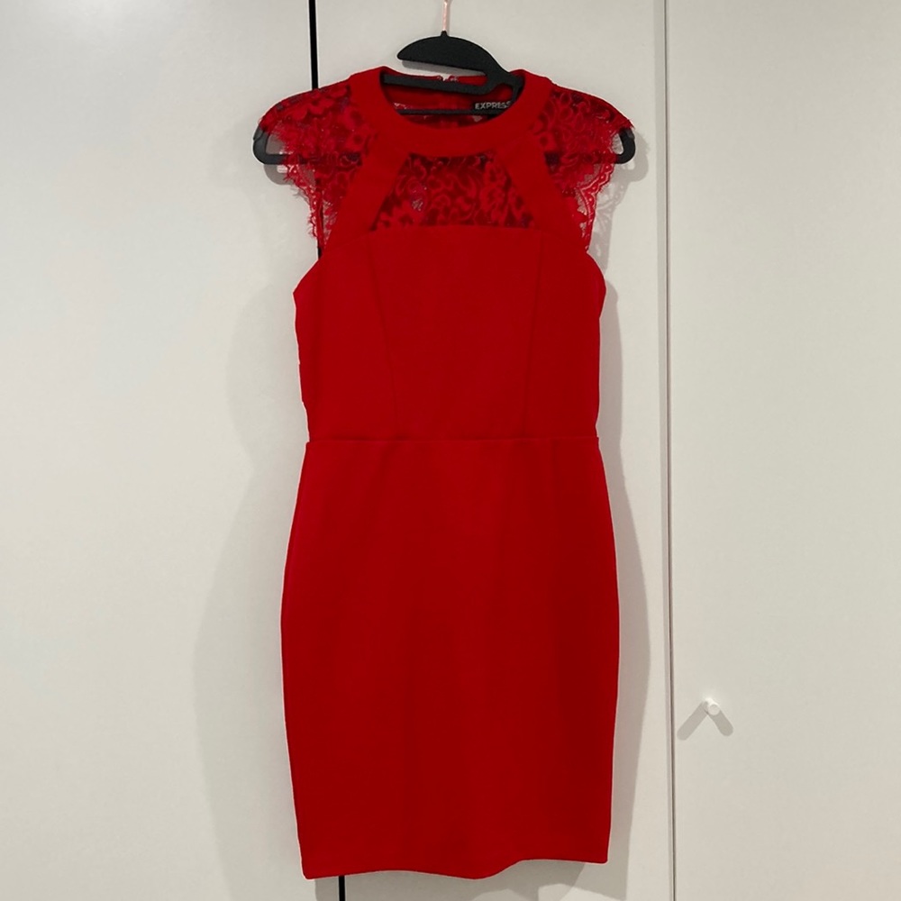 Red Express dress size 4, dressy or cocktail dress